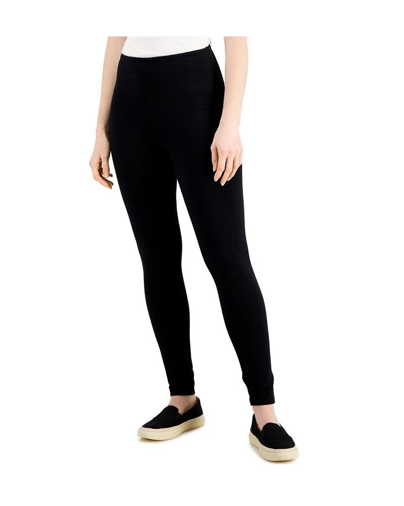 Women's High-Rise Basic Leggings Black $19.32 Pants
