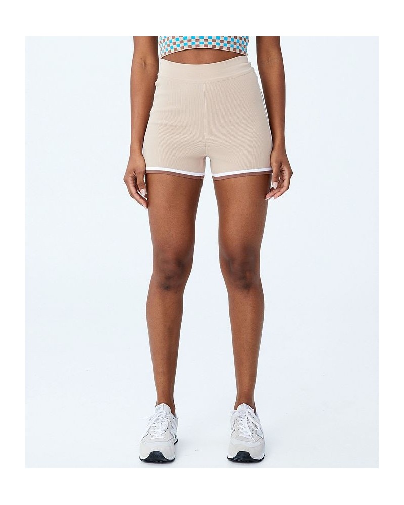 Women's Summer Knit Bike Shorts Sesame $17.97 Shorts